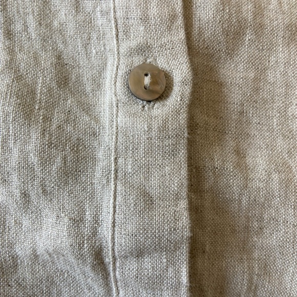 Chicos Linen Billow Sleeve Shirt L - Picture 6 of 8